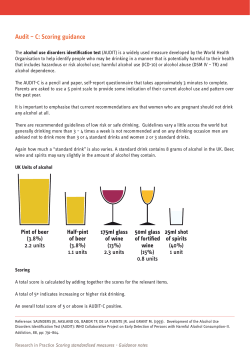 Audit &ndash; C: Scoring guidance