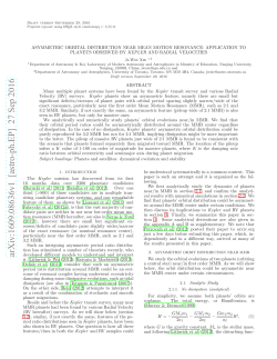 Asymmetric Orbital Distribution near Mean Motion Resonance