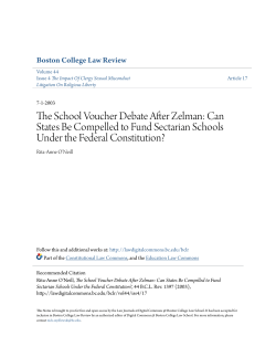 The School Voucher Debate After Zelman