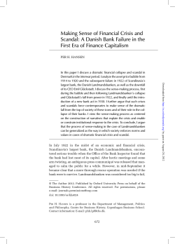Hansen Making sense of financial crisis and scandal a