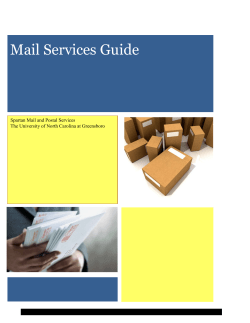 Mail Service Guide - Spartan Mail