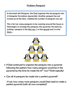Problem Penguins! - The Mathematics Shed
