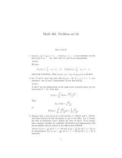 Math 361, Problem set 10