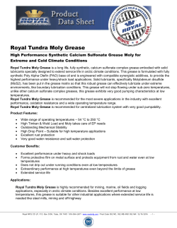 Royal Tundra Moly Grease