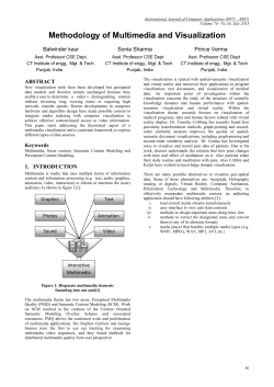 Methodology of Multimedia and Visualization