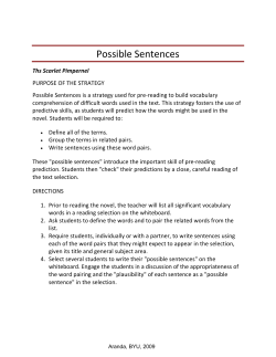 Possible Sentences
