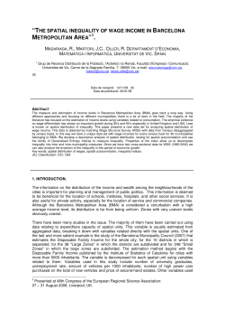 the spatial inequality of wage income in barcelona metropolitan area