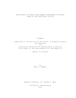 the effects of static and dynamic stretching