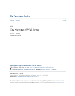 The Monster of Wall Street