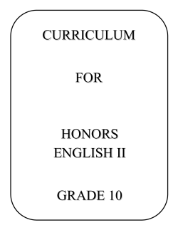 Honors English II - Grade 10