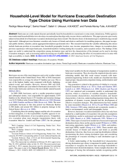 Household-Level Model for Hurricane Evacuation Destination Type