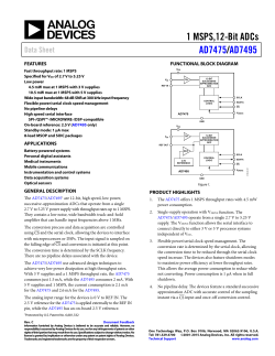 AD7475,95 - Analog Devices