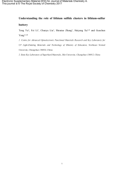 Understanding the role of lithium sulfide clusters in lithium