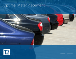 Optimal Meter Placement