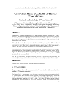 COMPUTER AIDED DIAGNOSIS OF HUMAN FOOT`S BONES