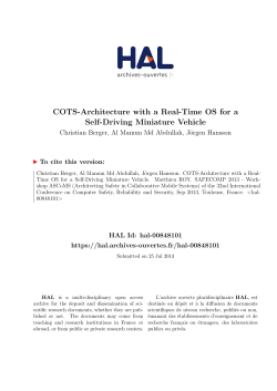 COTS-Architecture with a Real-Time OS for a Self