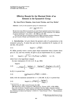 Effective Bounds for the Maximal Order of an Element in the
