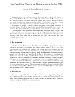 Low-Pass Filter Effect in the Measurement of