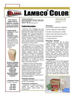 LAMBCO COLOR - Product Data