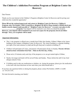 The Children`s Addiction Prevention Program at Brighton Center for