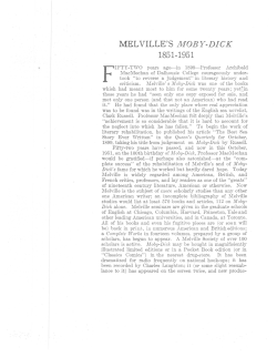 MELVILLE`S MOBY-DICK