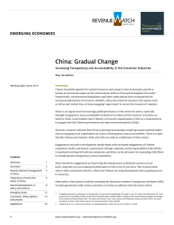 China: Gradual Change - Natural Resource Governance Institute
