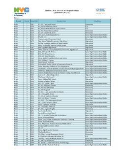 Updated List of 2015-16 TOT-Eligible Schools