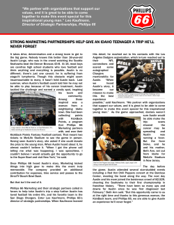 strong marketing partnerships help give an idaho teenager a trip he