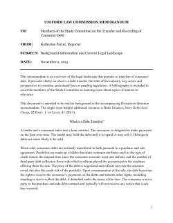 Memo - Background Information and Current Legal Landscape