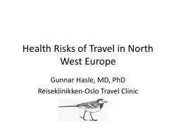 Health Risks of Travel in North West Europe