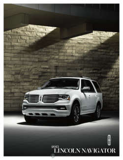 2015 Lincoln Navigator Brochure