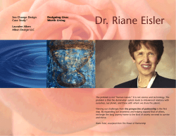 Riane Eisler is used by educator and noted designer Lauralee