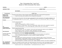 Look Fors - Pinckney Community Schools