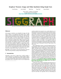 Graphcut Textures: Image and Video Synthesis Using Graph Cuts