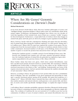 article - Reports of the National Center for Science Education