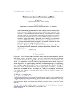 On the strategic use of attention grabbers