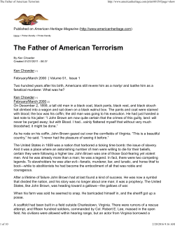The Father of American Terrorism