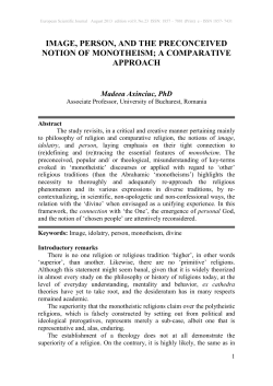 image, person, and the preconceived notion