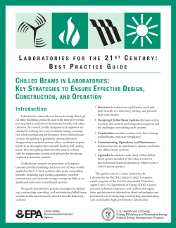 Chilled Beams: In Labs