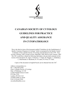 CANADIAN SOCIETY OF CYTOLOGY