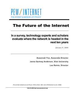 The Future of the Internet