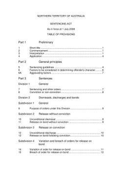 Part 1 Preliminary Part 2 General principles Part 3 Sentences