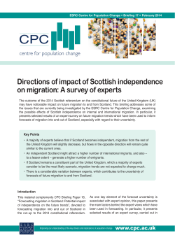 Directions of impact of Scottish independence on migration: A