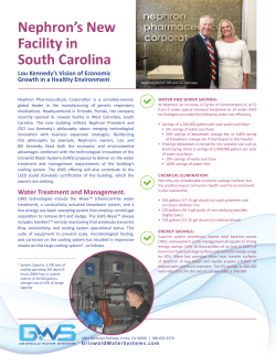 Nephron`s New Facility in South Carolina