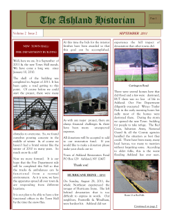 the latest issue of the Newsletter