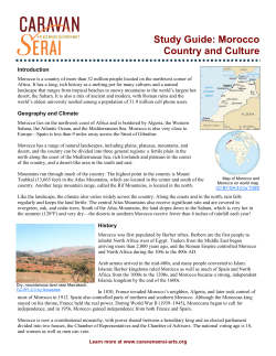 Morocco Country and Culture