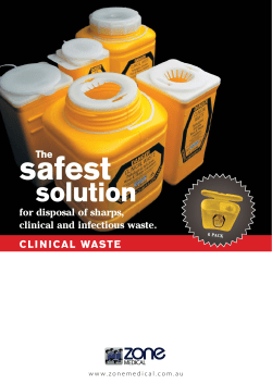 Sharps Container Brochure