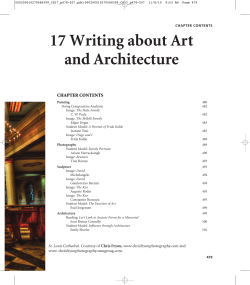 17 Writing about Art and Architecture