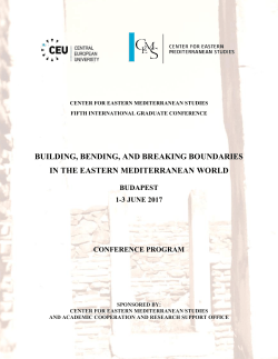 building, bending, and breaking boundaries in the eastern