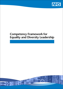 Competency Framework for Equality and Diversity Leadership